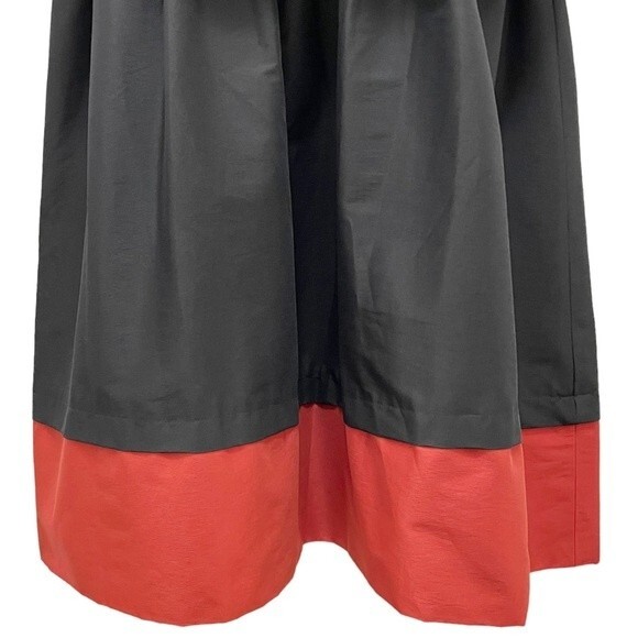 Jill Stuart Dress Women's Size 4 Black Copper Colorblock Peplum Cocktail A-Line - Picture 6 of 10